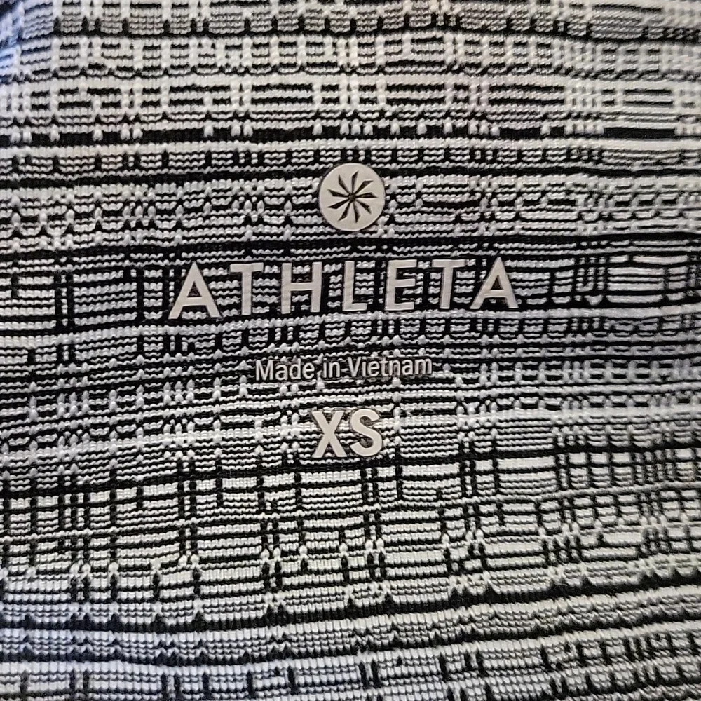 Athleta Leggings Jacquard Chaturanga‎ Textured Grey Black XS 455973-03